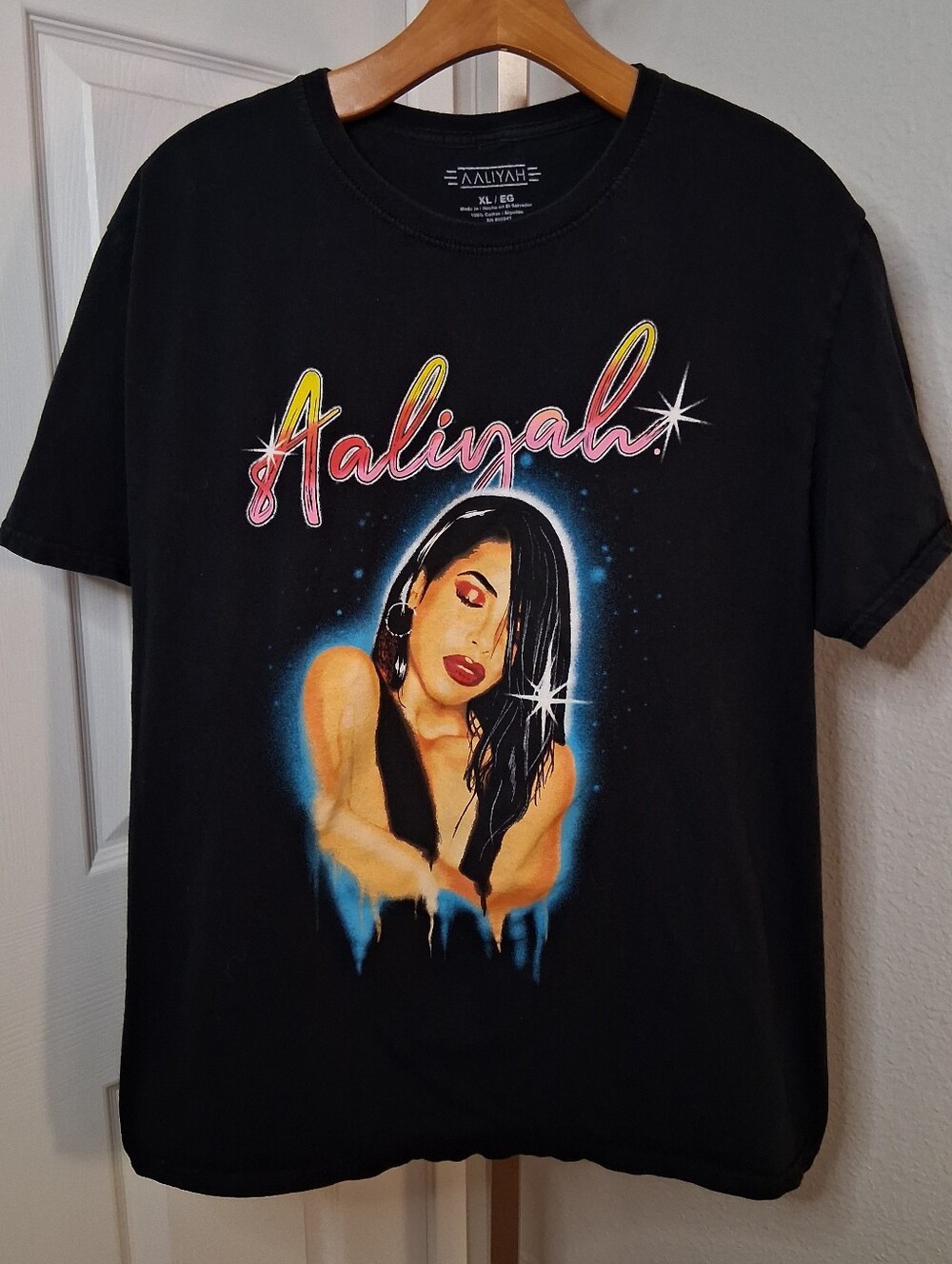 Aaliyah T Shirt Black XL